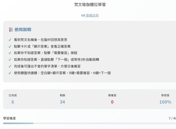 體位複習示意圖